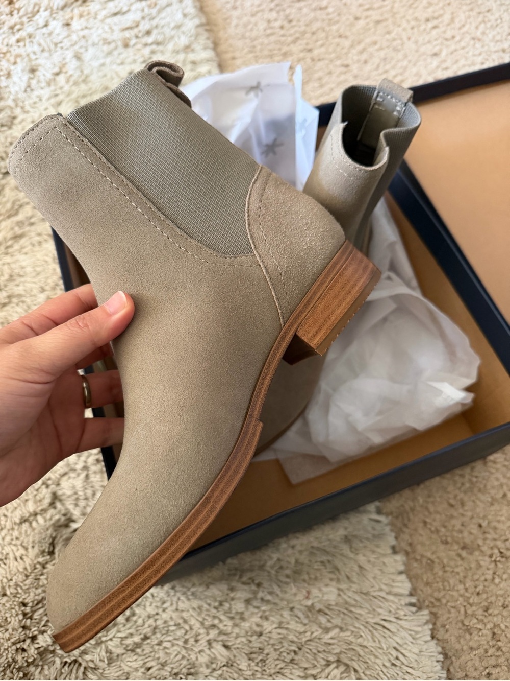 Splendid Women’s Chelsea Ankle Boots in Taupe Suede - Picture 2 of 6